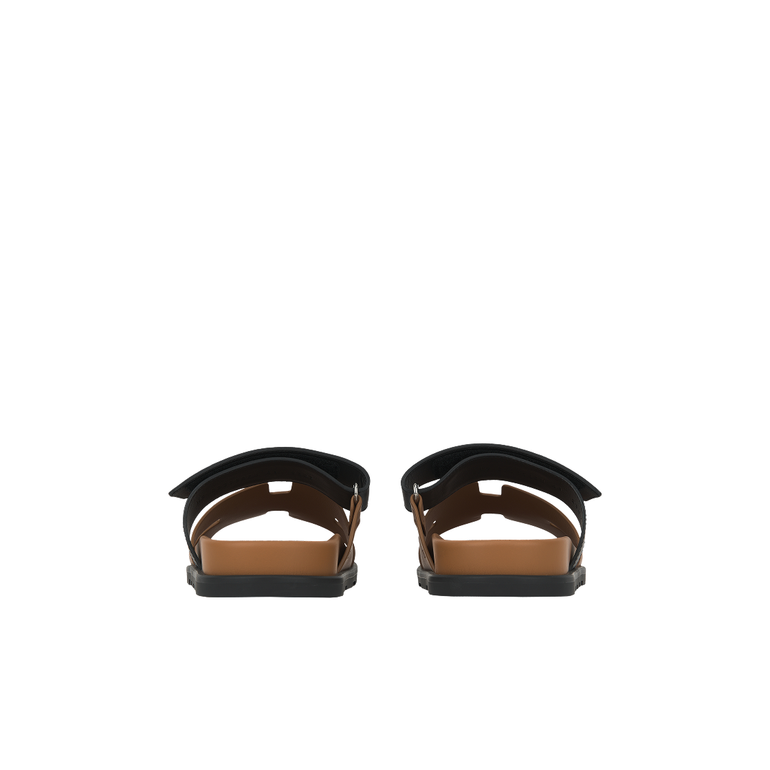 에르메스 시프레 샌들 카프스킨 & 나뛰렐 누아(Hermes Chypre Sandal Calfskin & Naturel Noir) - 6