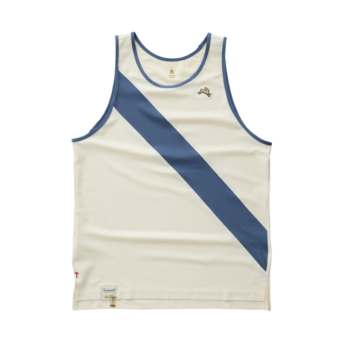 트랙스미스 반 코틀런트 싱글렛 앤티크 화이트 베링 씨(Tracksmith Van Cortlandt Singlet Antiquewhite Bering Sea)
