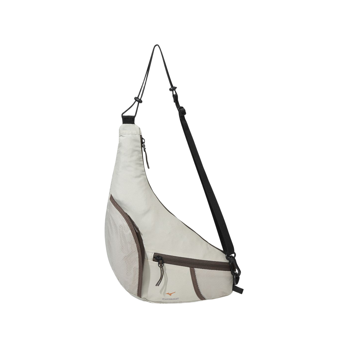 커버낫 x 미즈노 나일론 슬링백 베이지(Covernat x Mizuno Nylon Sling Bag Beige)