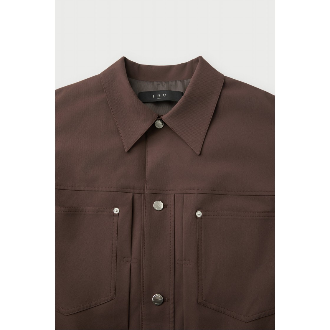 이로 재고원단 트윌스트레치 트러커 브라운(Iro Stock Fabric Twill Stretch Trucker Jacket Brown) - 4
