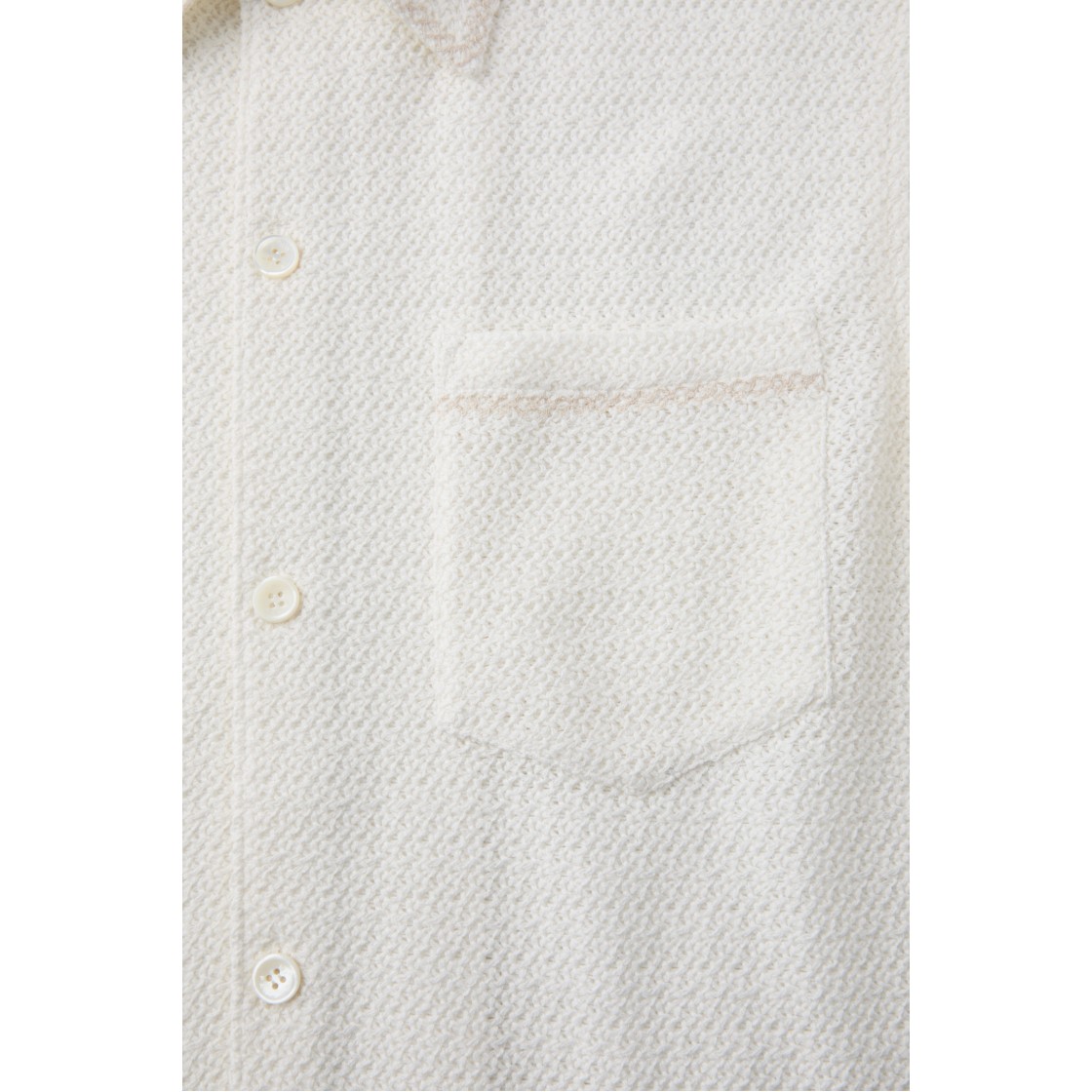 이로 베르뒤르 크로쉐 반팔 자수 셔츠 화이트(Iro Verdures Crochet Short Sleeve Embroidered Shirt White) - 6
