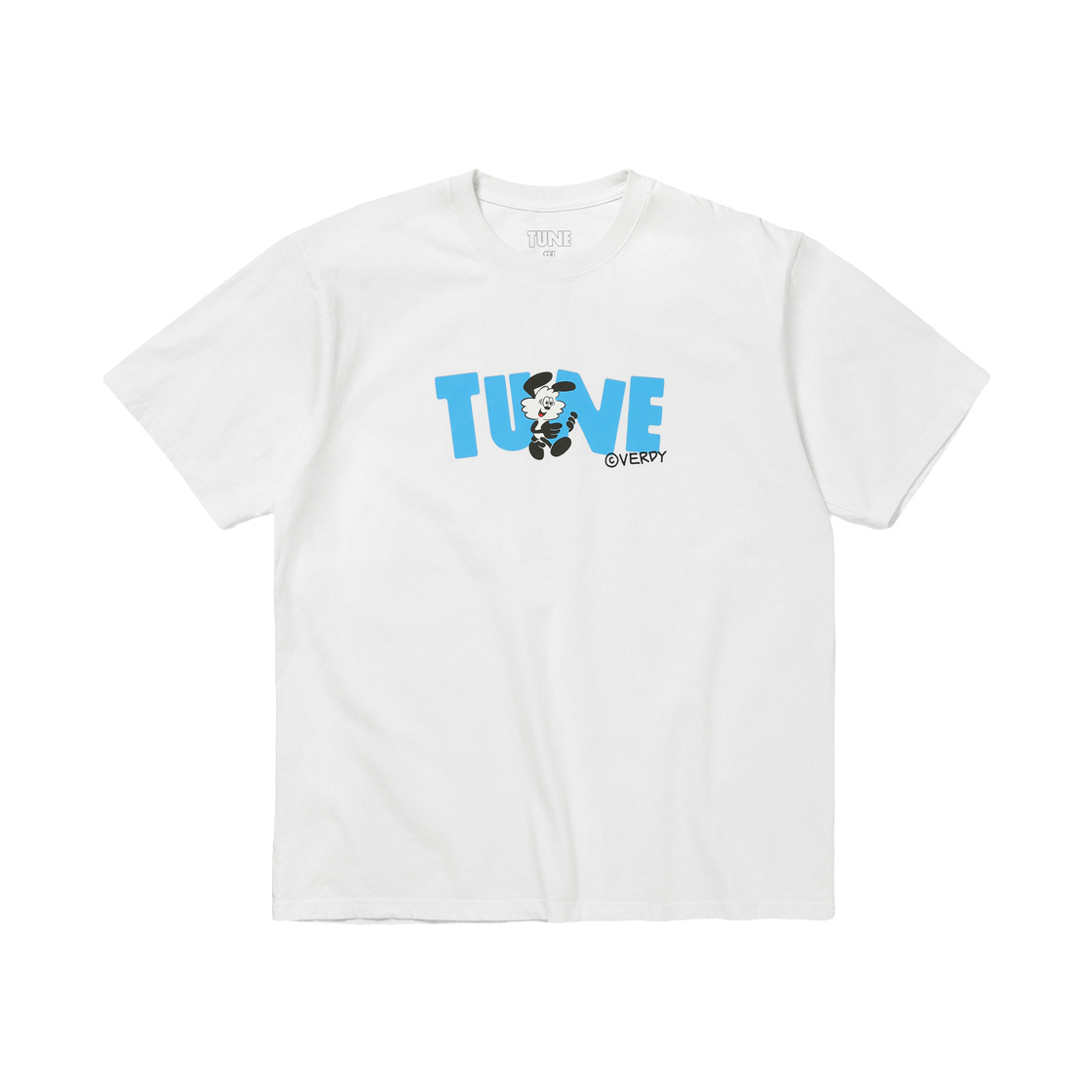 베르디 x 튠 로고 티셔츠 화이트(Verdy x Tune Logo T-Shirt White)