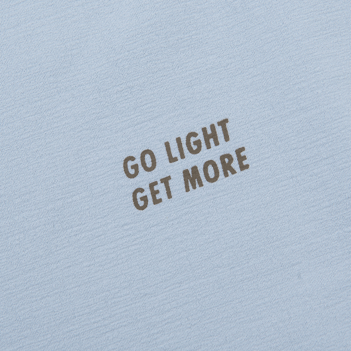 제로그램 LIGHT THE NIGHT Espol 그래픽 반팔 티셔츠(ZEROGRAM Light The Night Espol Graphic SS Light Blue) - 4