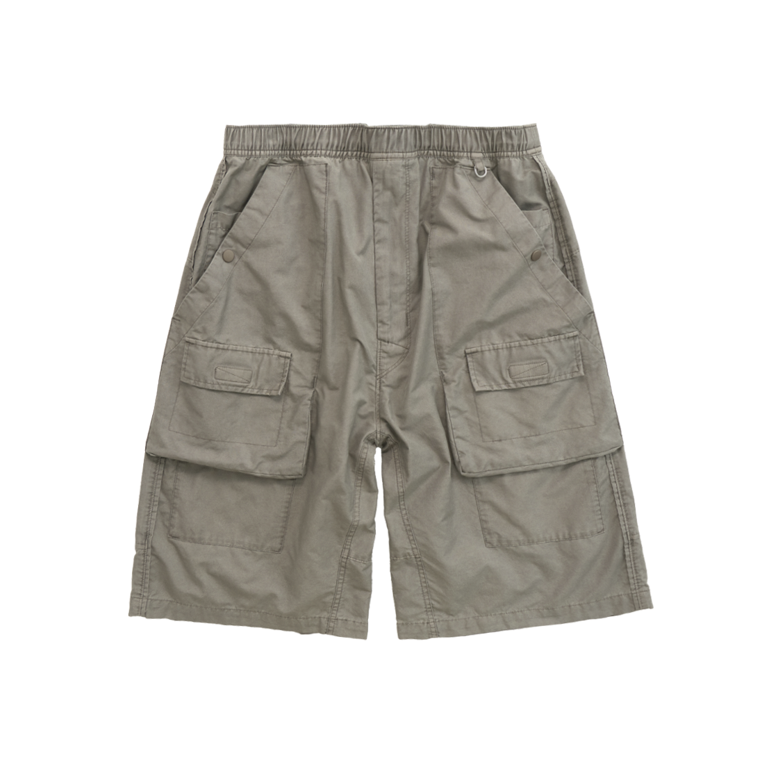 폴리테루 프론트 카고 1/2 팬츠 그레이 베이지(Polyteru Front Cargo 1/2 Pants Gray Beige) - 1