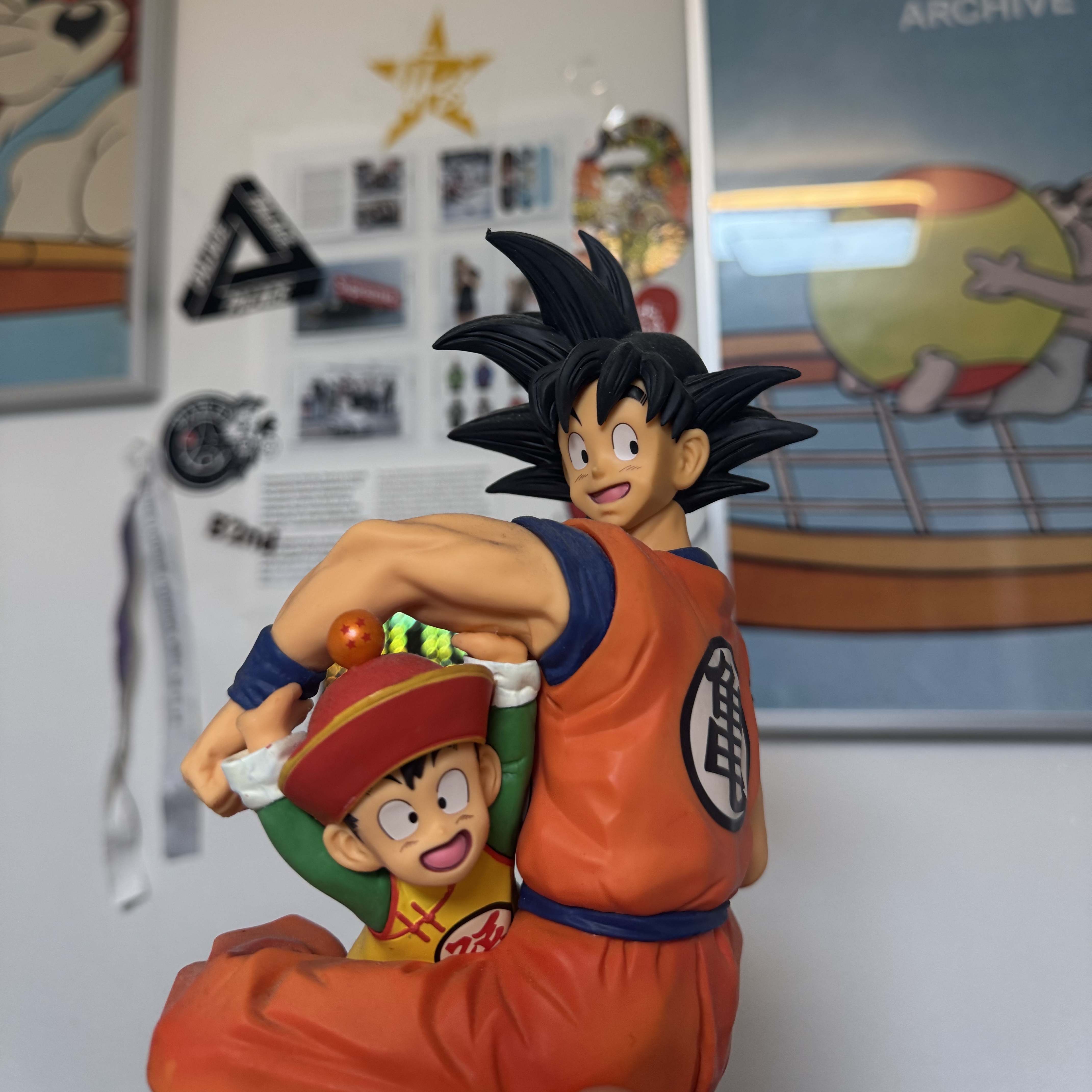 Bandai Ichiban Kuji Dragon Ball EX: Warriors Protecting Earth A Prize MASTERLISE Son Goku & Son Gohan 착용 스타일