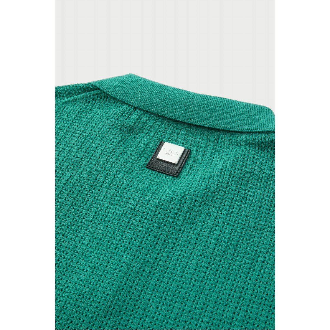 이로 린 미니멀 조직 변형 카라 반팔 니트 민트(Iro Ligne Minimal Texture Variation Collar Short Sleeve Knit Mint) - 6