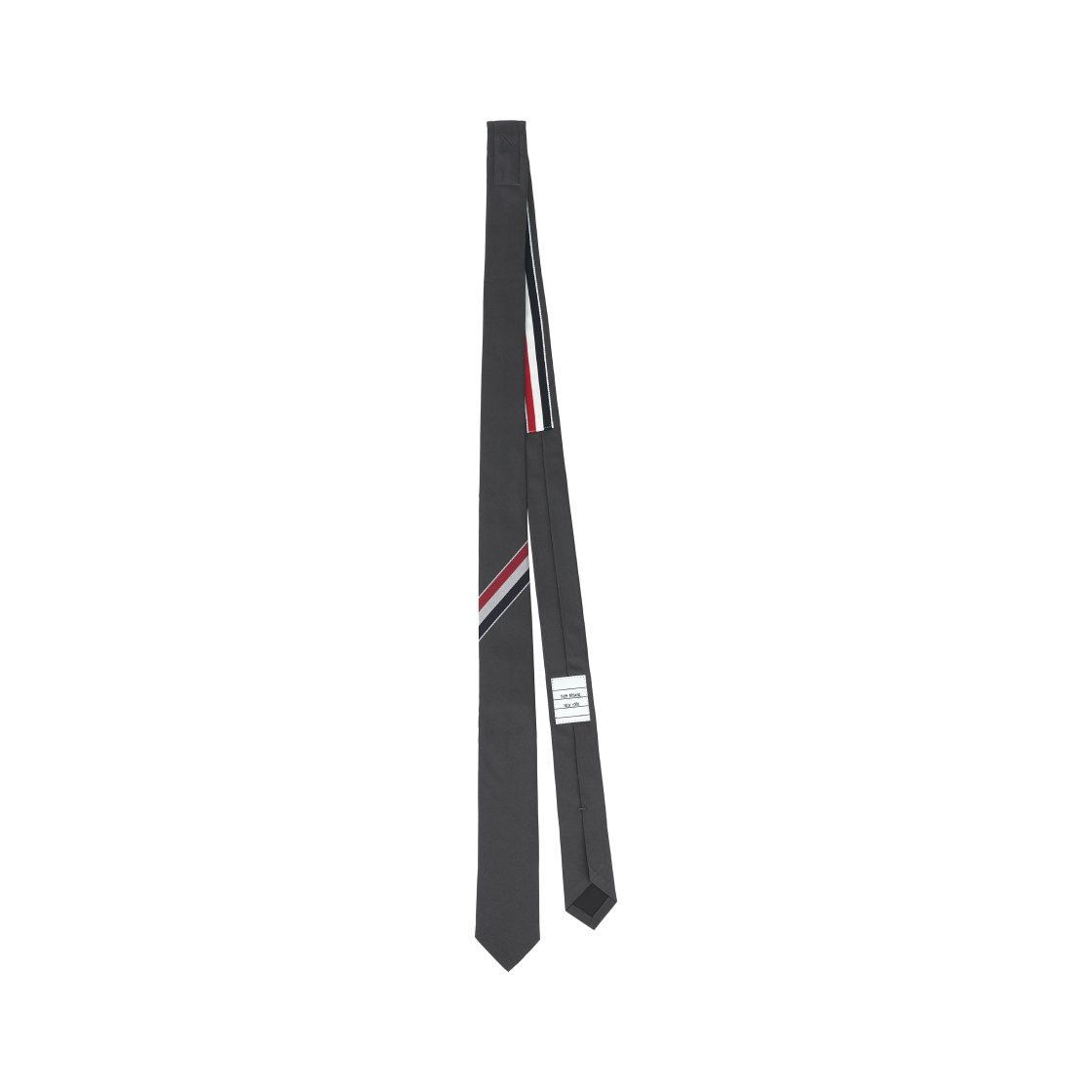 톰브라운 그로그랭 스트라이프 타이 다크 그레이(Thom Browne Grosgrain Stripe Tie Dark Grey)