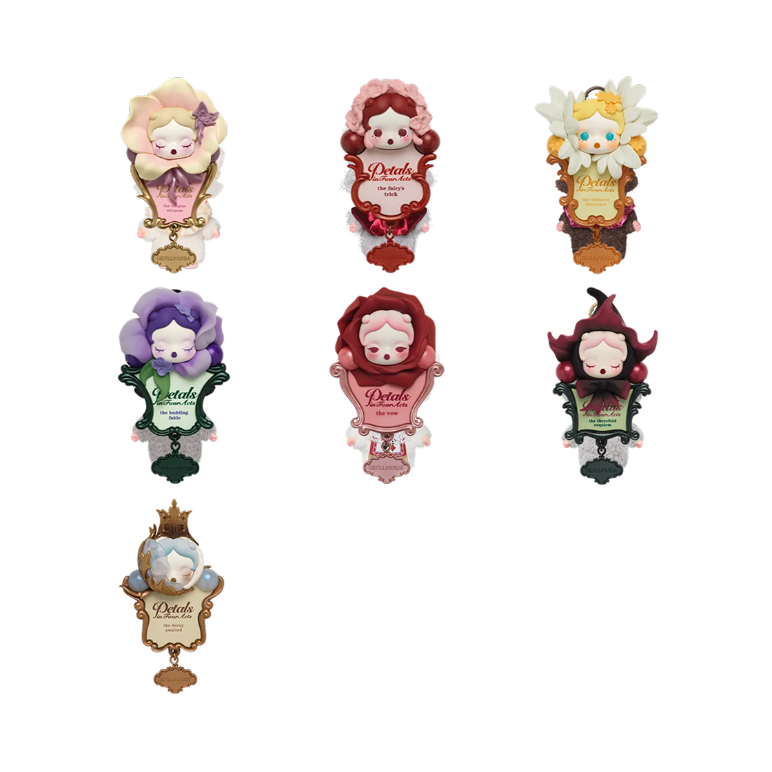 팝마트 스컬판다 꽃잎의 4막 시리즈 마그넷 미개봉 랜덤박스 (6개입)(Pop Mart Skullpanda Petals In Four Acts Series Fridge Magnet Sealed Case (6 Blind Boxes)) - 2
