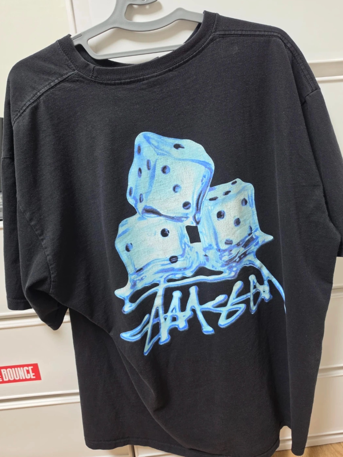 Stussy Melted T-Shirt Black 착용 스타일