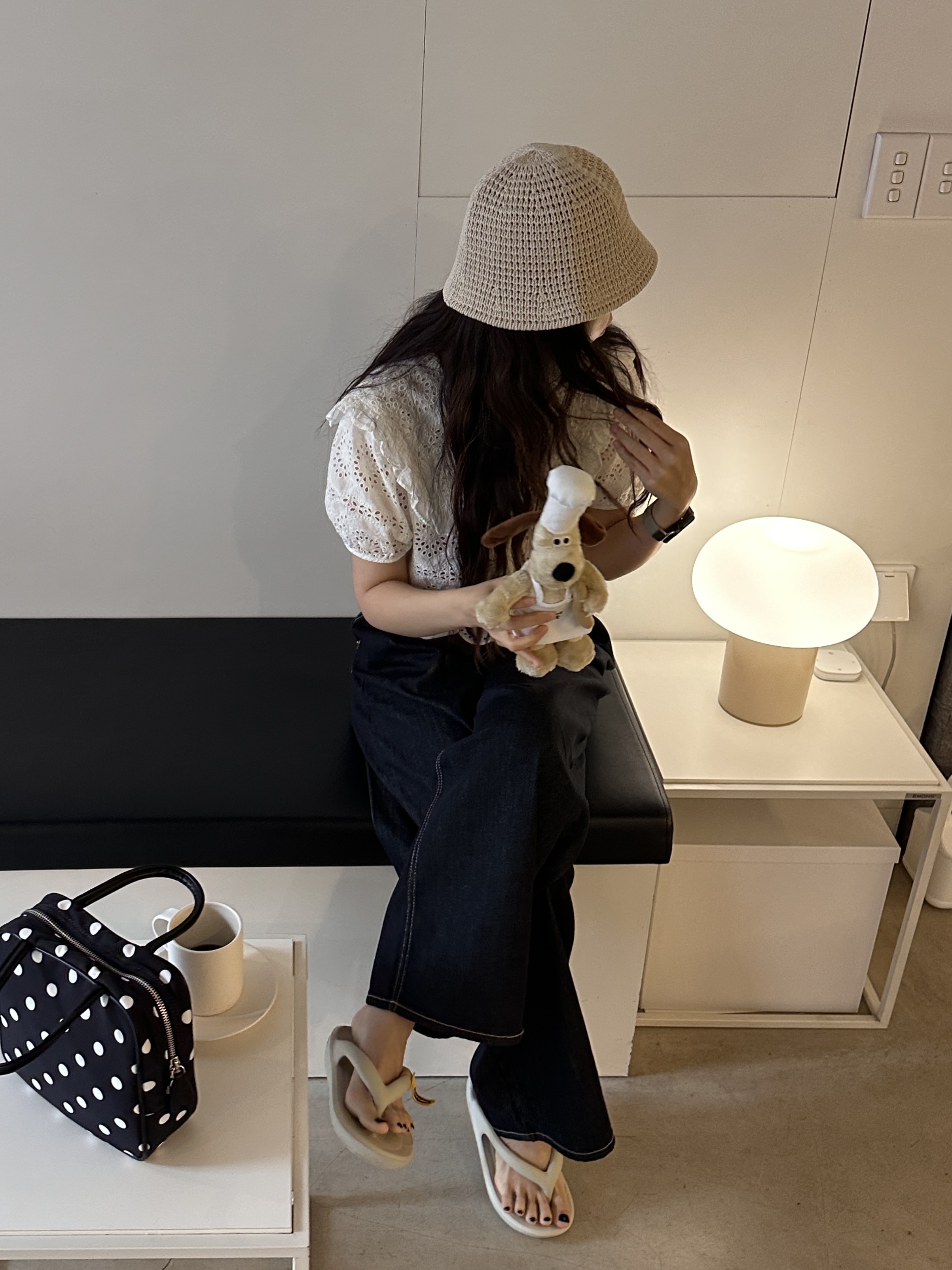 Taw&Toe Flip Flop Zerovity Bio/OG Cream 착용 스타일 - 1