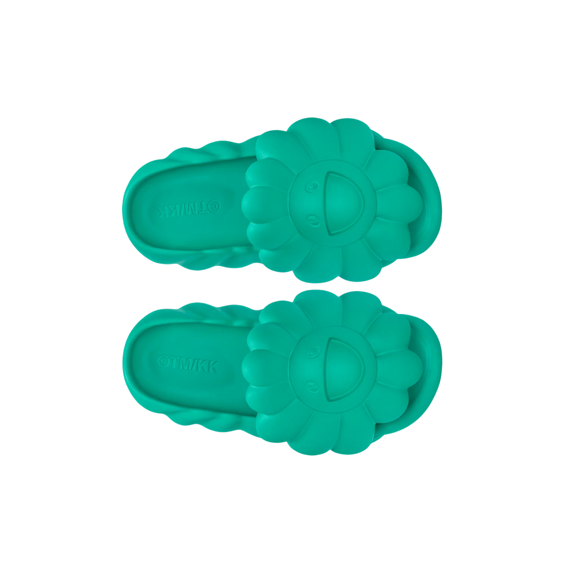 오하나 하타케 오하나 풀 블룸 슬라이드 아쿠아 그린(Ohana Hatake Ohana Full Bloom Slide Aqua Green) - 2