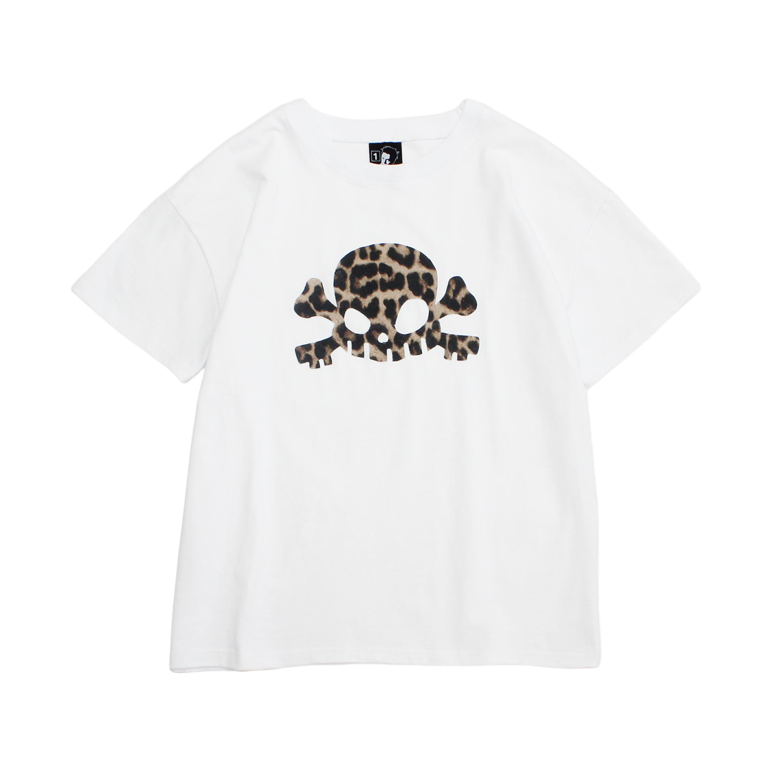 키미저리 스컬 크로스 키스 크롭 티셔츠 화이트(Keymisery Skull Cross Key's Crop T-Shirt White)