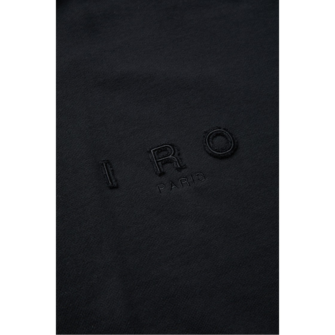 이로 크루슈 베이직 로고 후드 집업 블랙(Iro Cruche Basic Logo Hood Zip-Up Black) - 6