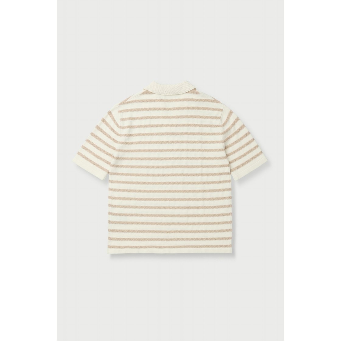 이로 마나우스 스트라이프 숏 슬리브 니트 베이지 패턴(Iro Manaus Stripe Short Sleeve Knit Beige Pattern) - 3