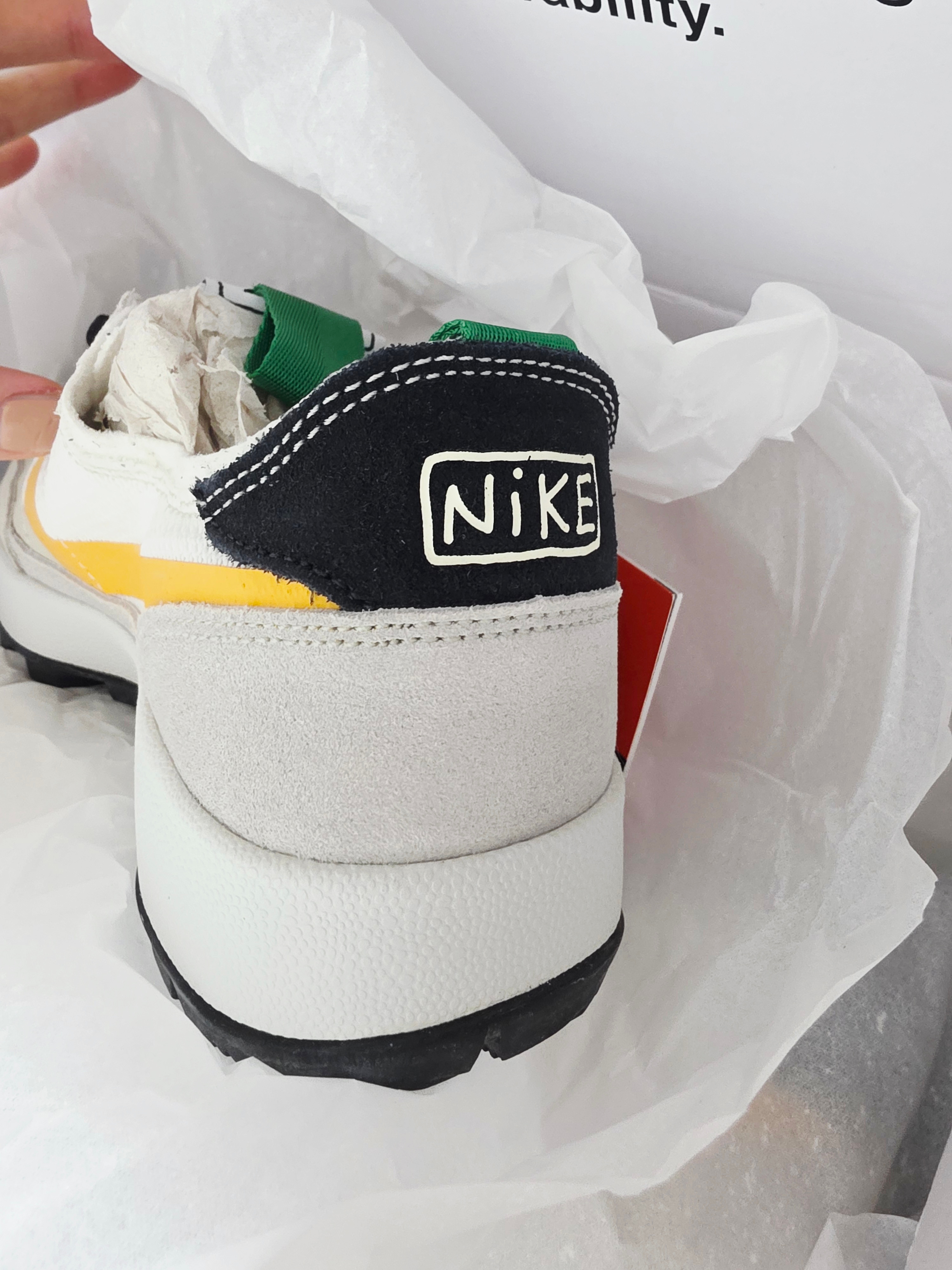 Nike x Tom Sachs General Purpose Shoe Pine Green University Gold 착용 스타일 - 1