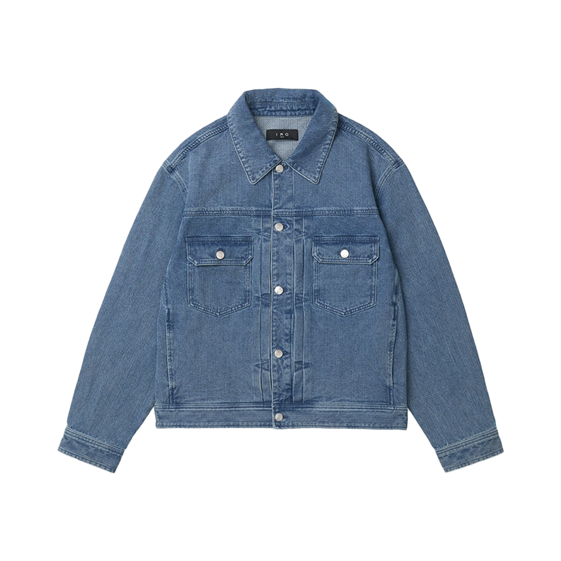 이로 카신 워시드 데님 트러커 자켓 블루(Iro Cassine Washed Denim Trucker Jacket Blue) - 1