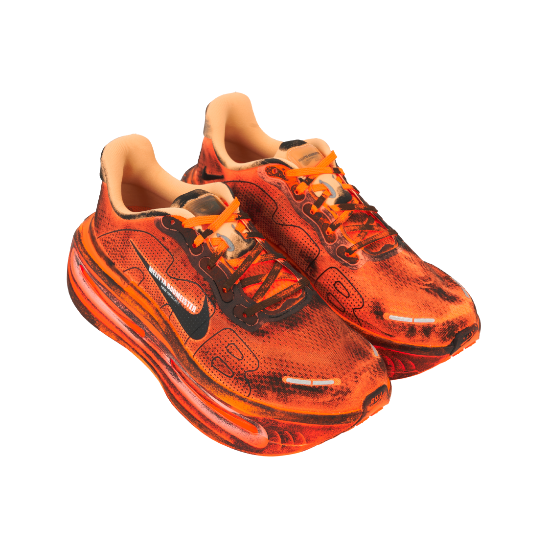 (W) 나이키 x 멜리타 바우마이스터 보메로 프리미엄 토탈 오렌지 앤 오렌지 초크((W) Nike x Melitta Baumeister Vomero Premium Total Orange and Orange Chalk) - 4