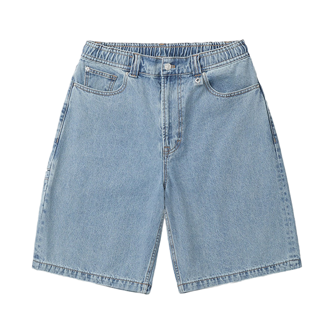 이로 피쥬리 데님 펀칭 버뮤다 밴딩 쇼츠 라이트 블루(Iro Pzuree Denim Punching Bermuda Banding Shorts Light Blue)