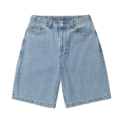 Iro Pzuree Denim Punching Bermuda Banding Shorts Light Blue