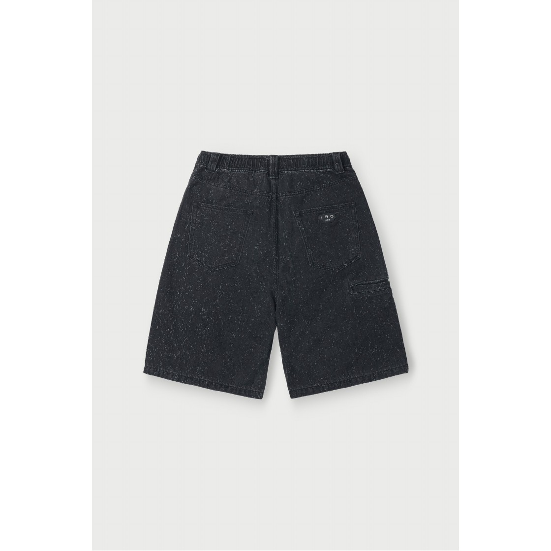 이로 피쥬리 데님 펀칭 버뮤다 밴딩 쇼츠 블랙(Iro Pzuree Denim Punching Bermuda Banding Shorts Black) - 4