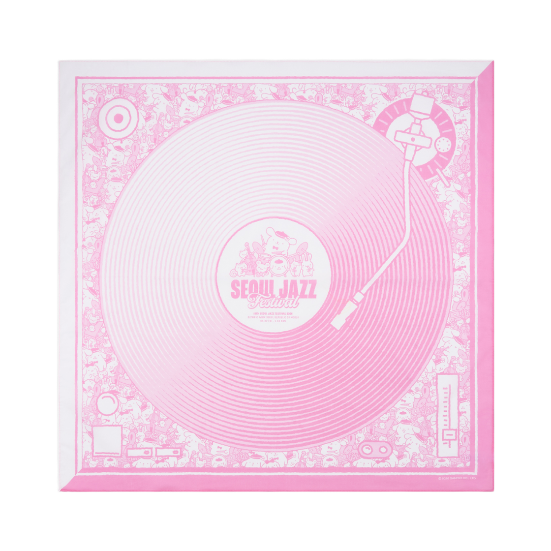 SJF x 폼폼푸린 반다나 - 핑크(SJF X POMPOMPURIN BANDANA - PINK)