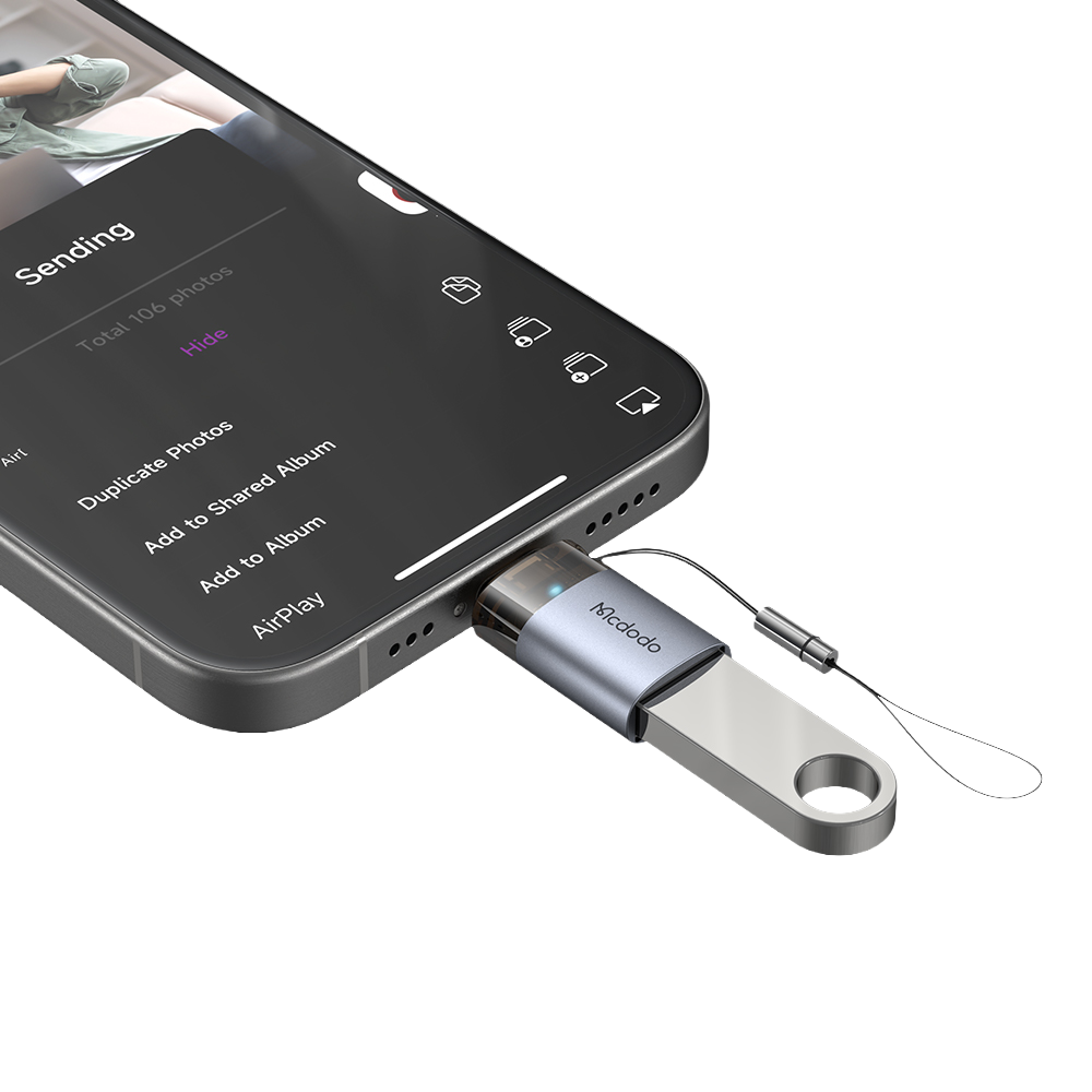 맥도도 TR 프로 USB-A타입 to 8핀 미니 젠더 OT739(Mcdodo TR PRO USB-A to Lightning Mini Adapter OT739) - 5