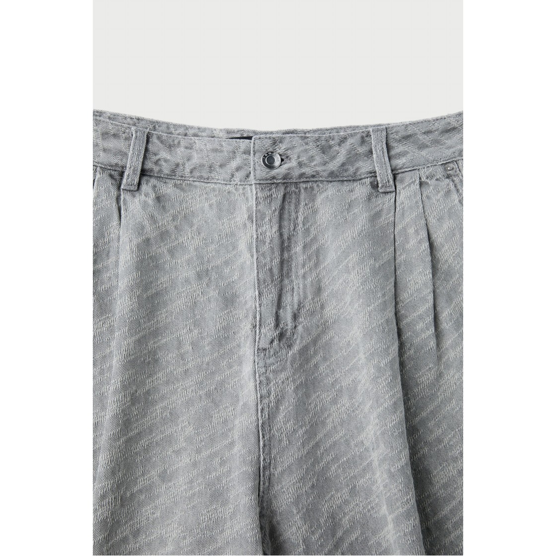 이로 칼리오팔 투 핀턱 라이트 데님 숏 팬츠 그레이(Iro Caliopal Two-Pintuck Light Denim Short Pants Gray) - 4