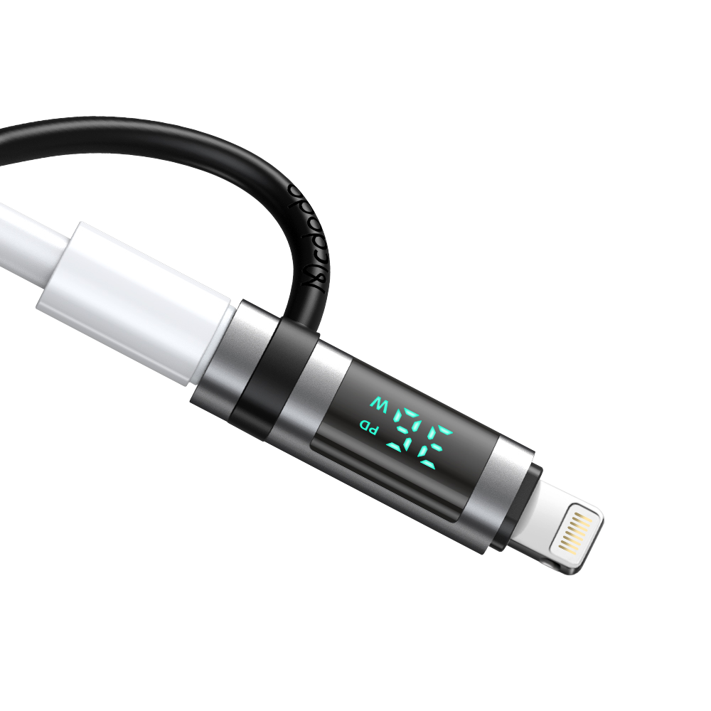 맥도도 포터블 충전속도 디스플레이 C타입 to 8핀 젠더 OT261(Mcdodo Portable USB-C to Lightning Display Power visible Adapter OT261) - 2