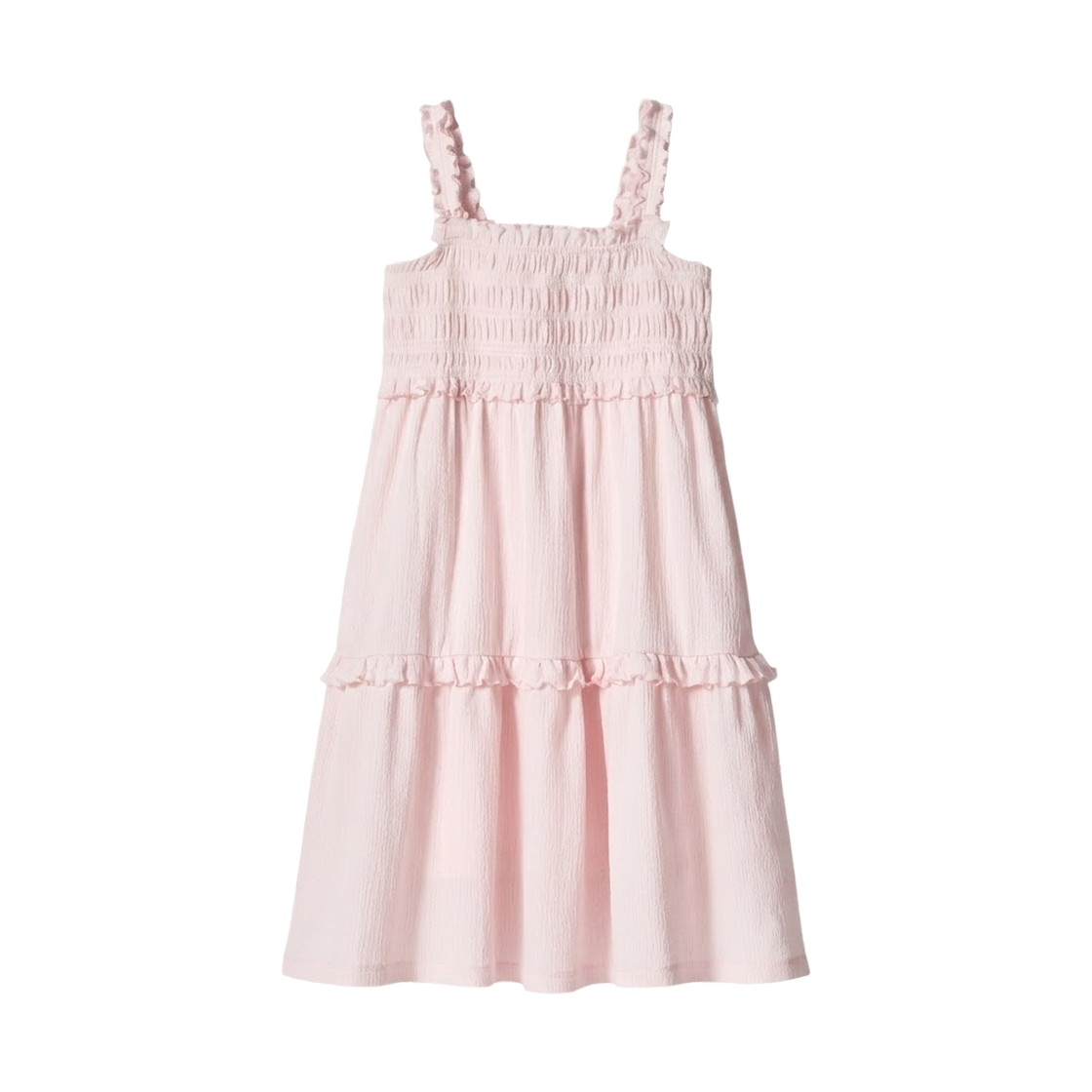 (키즈) 유니클로 x 세실리에 반센 셔링 드레스 핑크((Kids) Uniqlo x Cecilie Bahnsen Shirring Dress Pink)