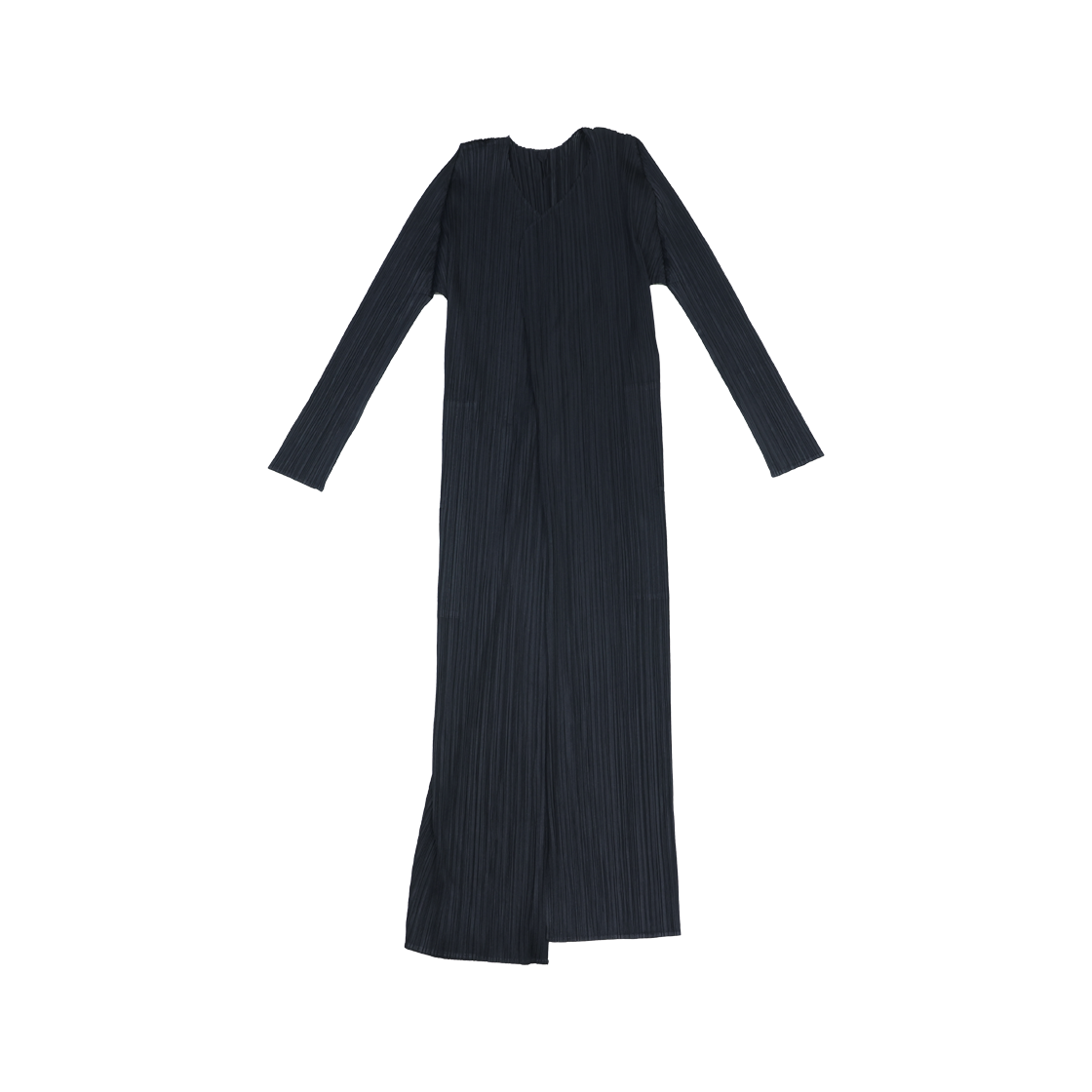 ITPC53LFUH6U Issey Miyake PP47JA109 Pleated Long Sleeve Dress Black