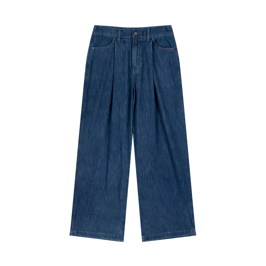 지오송지오 컬렉션 와이드 텐셀 데님 팬츠 블루 BI3PT326BL(ZIOSONGZIO COLLECTION Wide Tencel Denim Pants Blue)