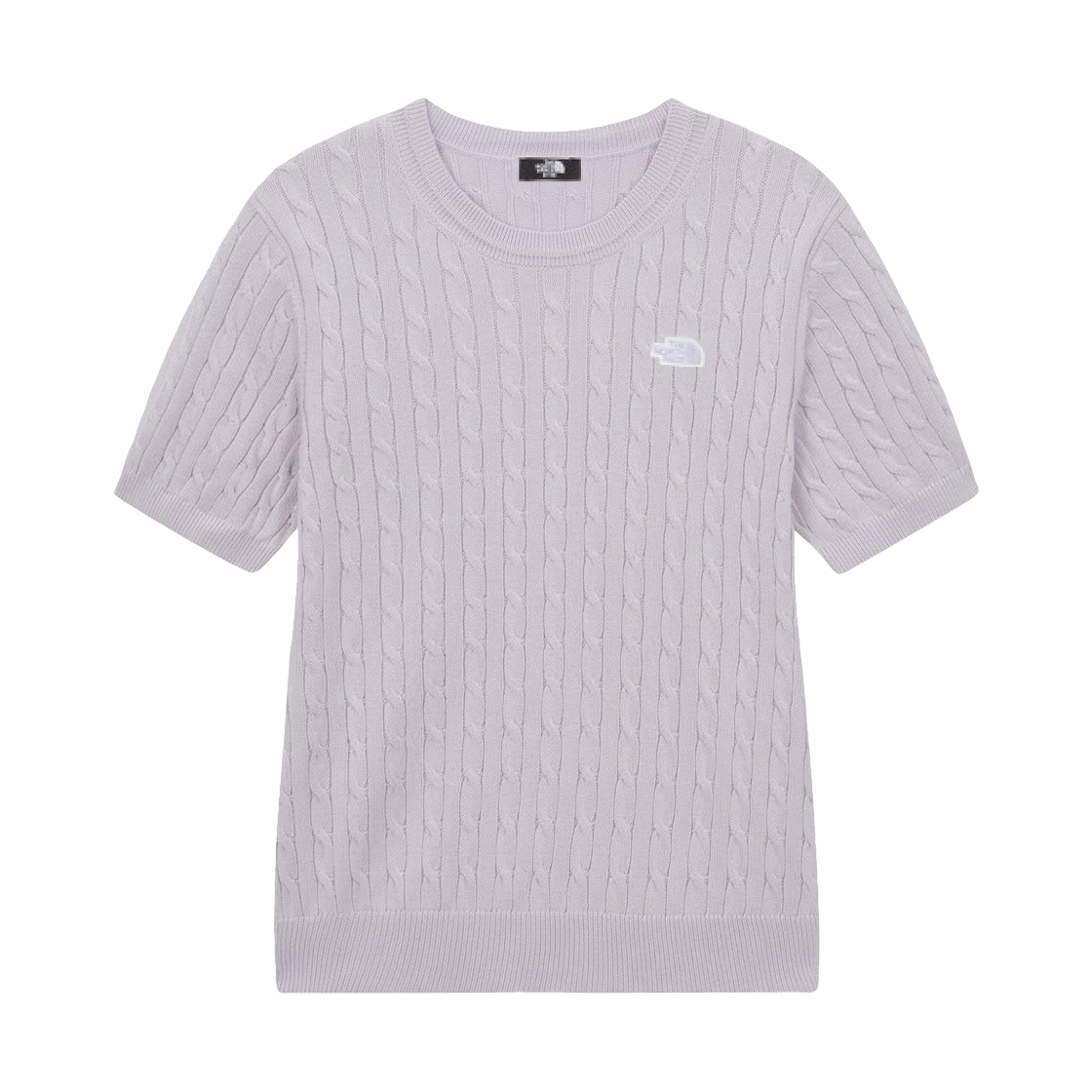 NT7AS31B (W) The North Face White Label Cable S/S Sweater Lilac - 26SS