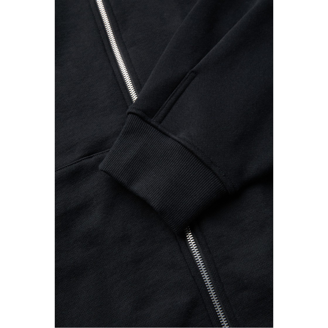 이로 크루슈 베이직 로고 후드 집업 블랙(Iro Cruche Basic Logo Hood Zip-Up Black) - 5