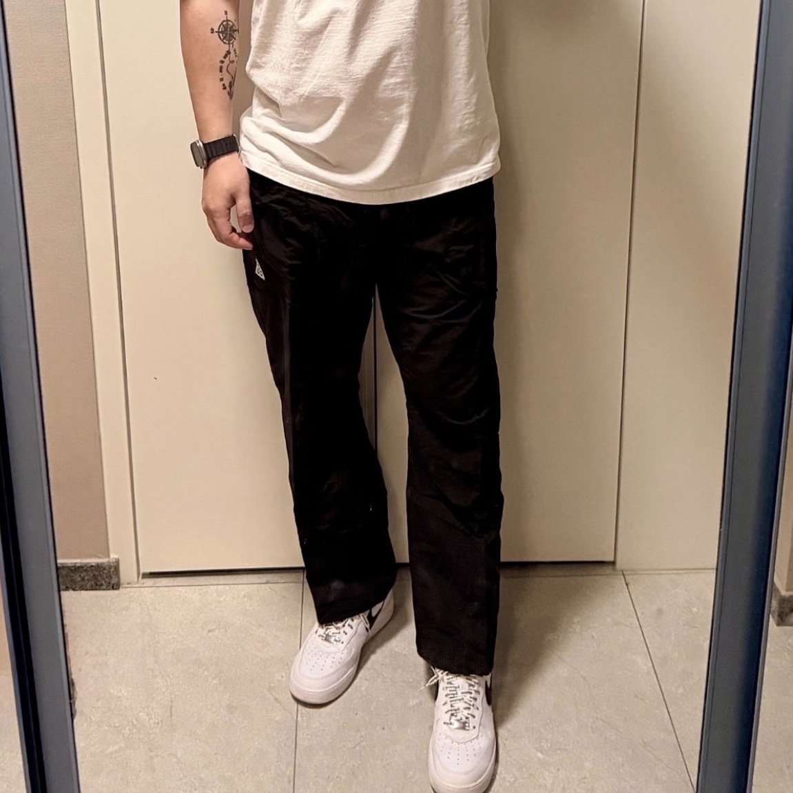 Nike ACG Dolomiti Pants Black Summit White - Asia 착용 스타일 - 1