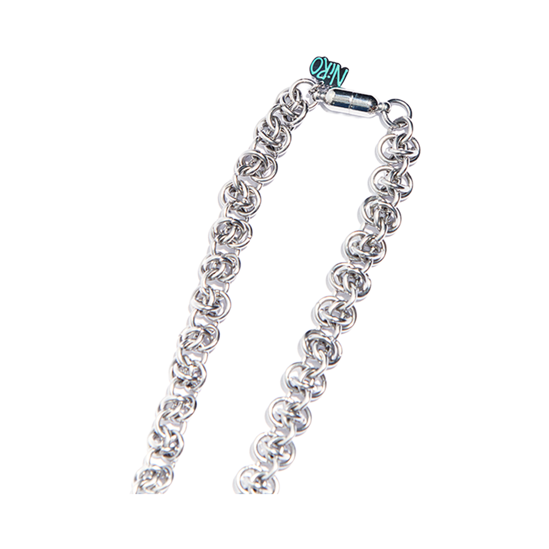 니로 세렌디피티 홀로그램 하트 비잔틴 체인 네클리스 #93(NiRO.SERENDiPiTY Hologram Heart Byzantine Chain Necklace #93) - 3