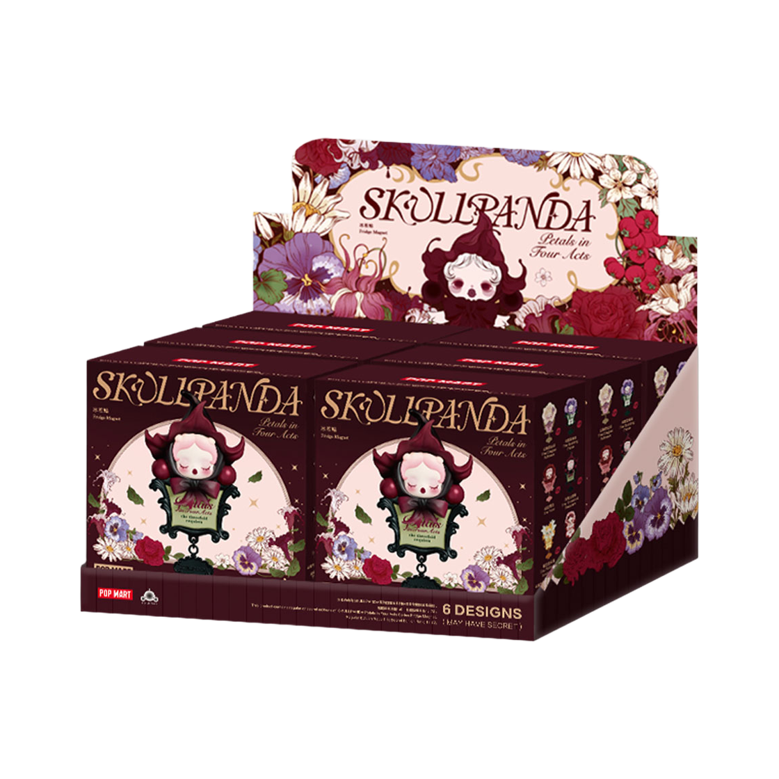 - Pop Mart Skullpanda Petals In Four Acts Series Fridge Magnet Sealed Case (6 Blind Boxes)