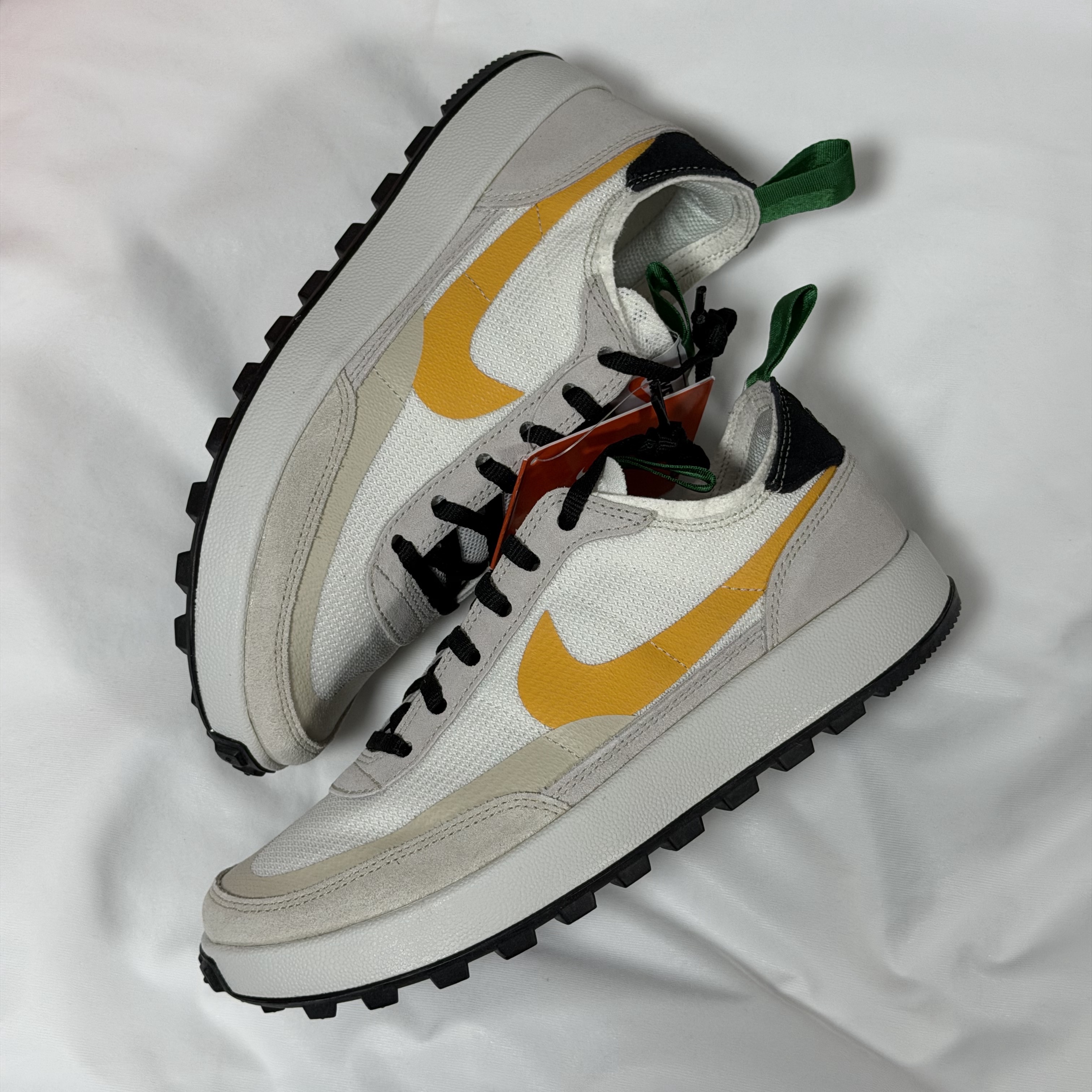 Nike x Tom Sachs General Purpose Shoe Pine Green University Gold 착용 스타일