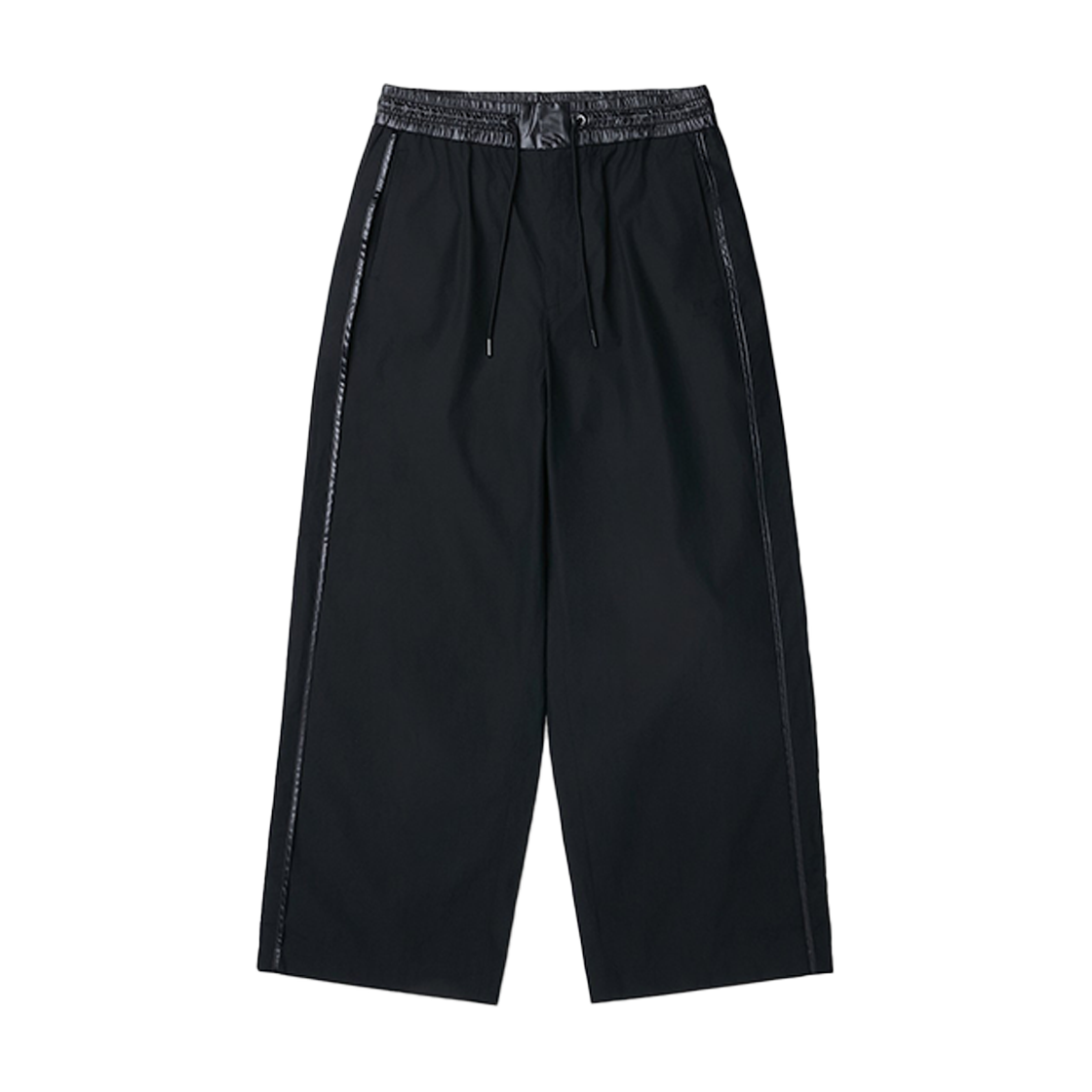 이로 리버스 화섬 배색 리버스 팬츠 블랙(Iro Reverso Contrast Synthetic Fiber Reverse Pants Black) - 1