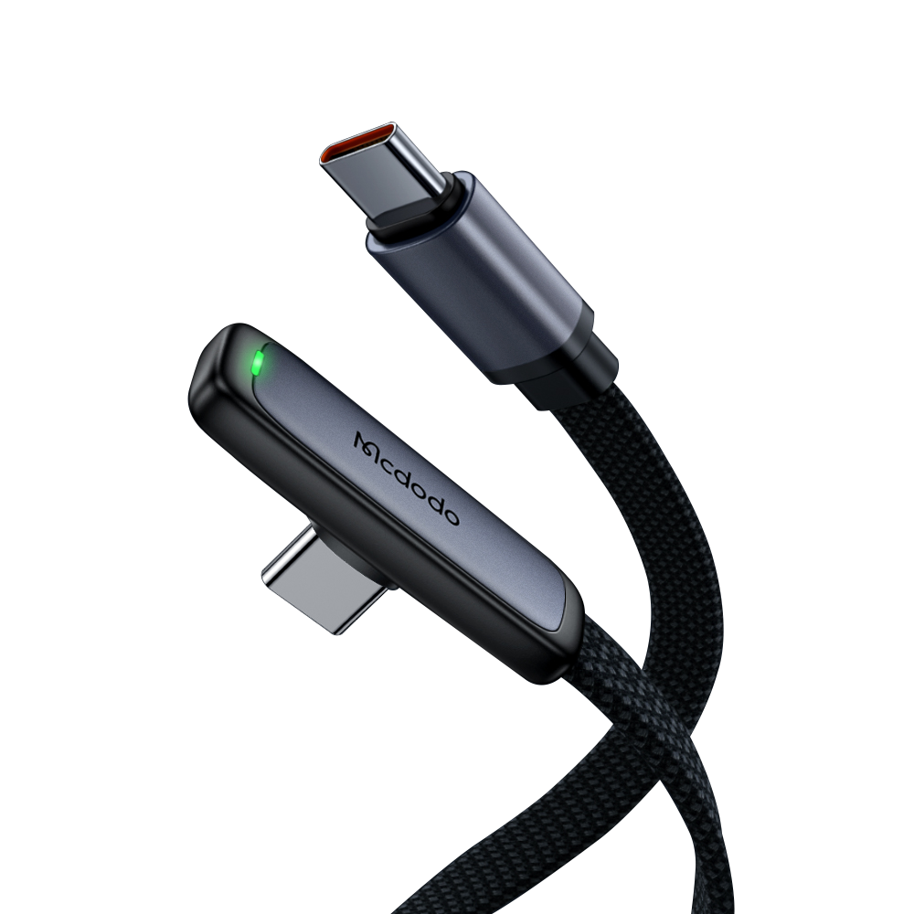 맥도도 TR 90도 라이트 C타입 to C타입 PD 고속충전 케이블 1.8m CA336(Mcdodo Ultra Slim Elbow C to C PD Fast Charging Cable 1.8m CA336) - 2