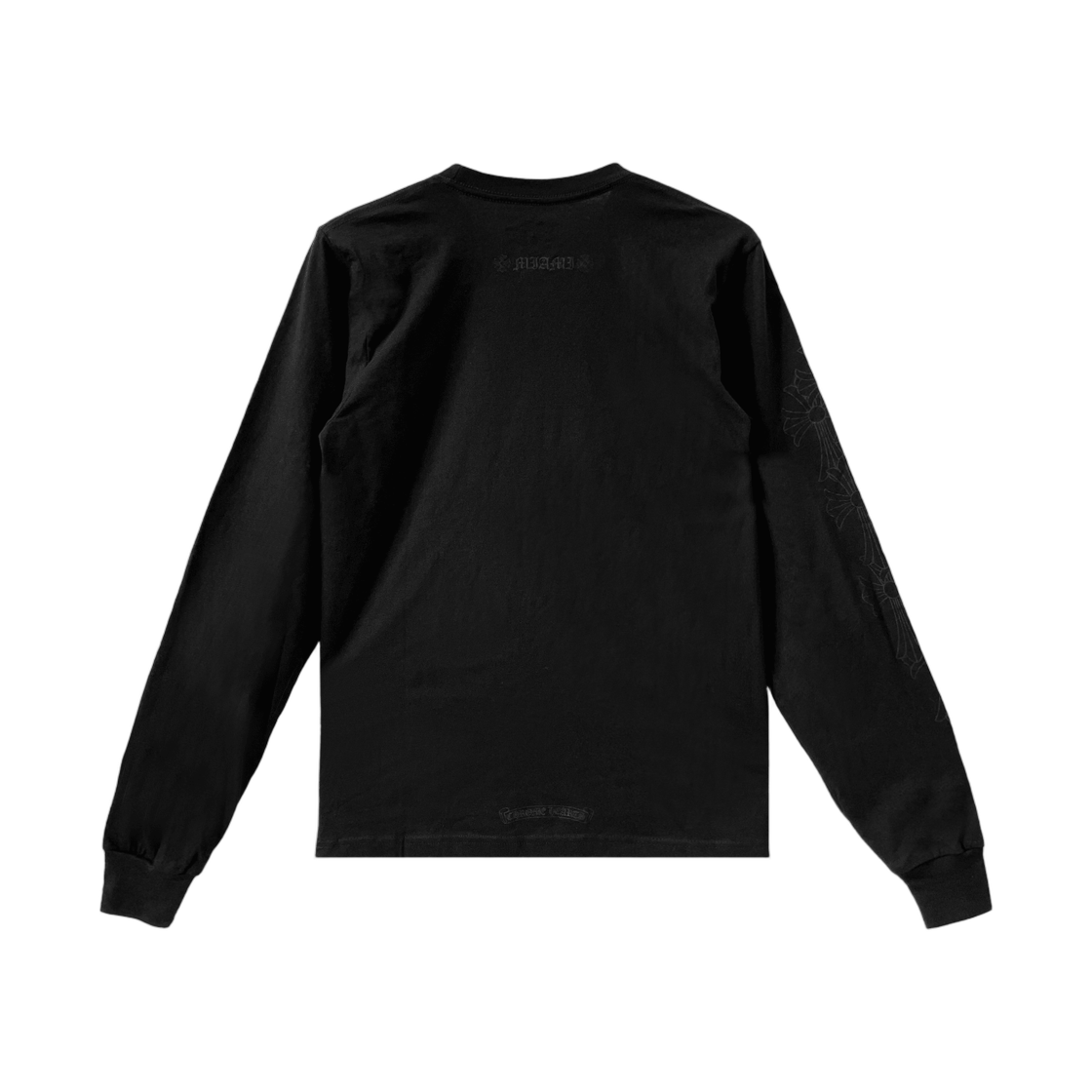 크롬하츠 마이애미 버티컬 로고 포켓 롱슬리브 티셔츠 블랙(Chrome Hearts Miami Vertical Logo Pocket LS T-Shirt Black) - 2