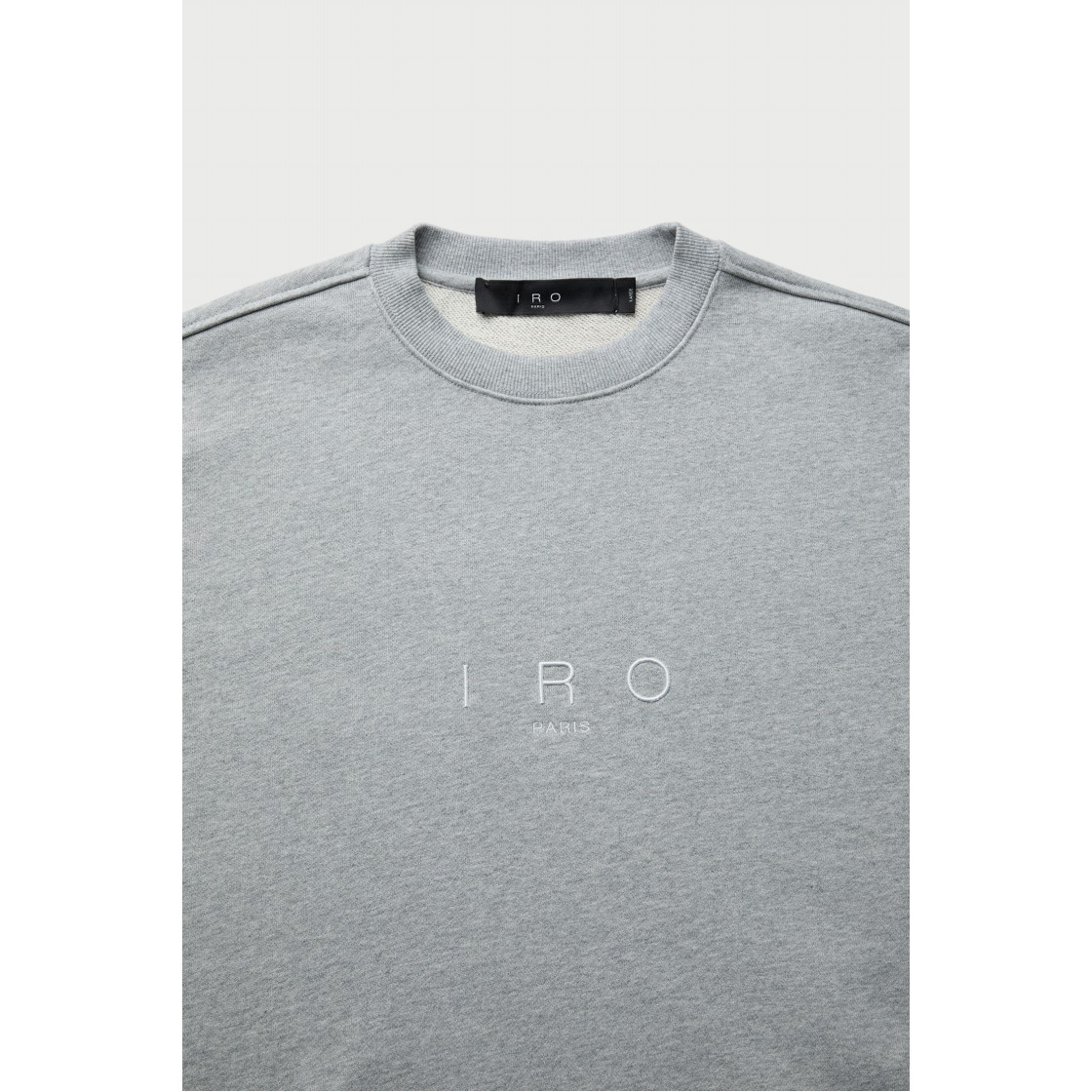이로 플라콘 베이직 로고자수 스웨트셔츠 그레이(Iro Flacon Basic Logo Embroidered Sweatshirt Gray) - 4