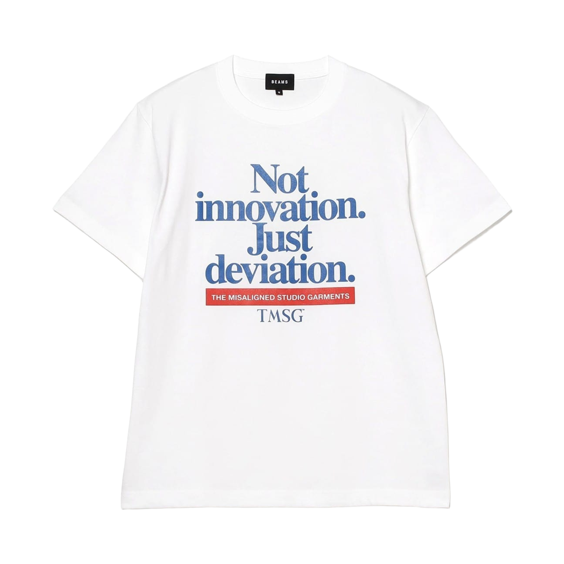 75-08-1655-176 Beams T Not Innovation T-Shirt White