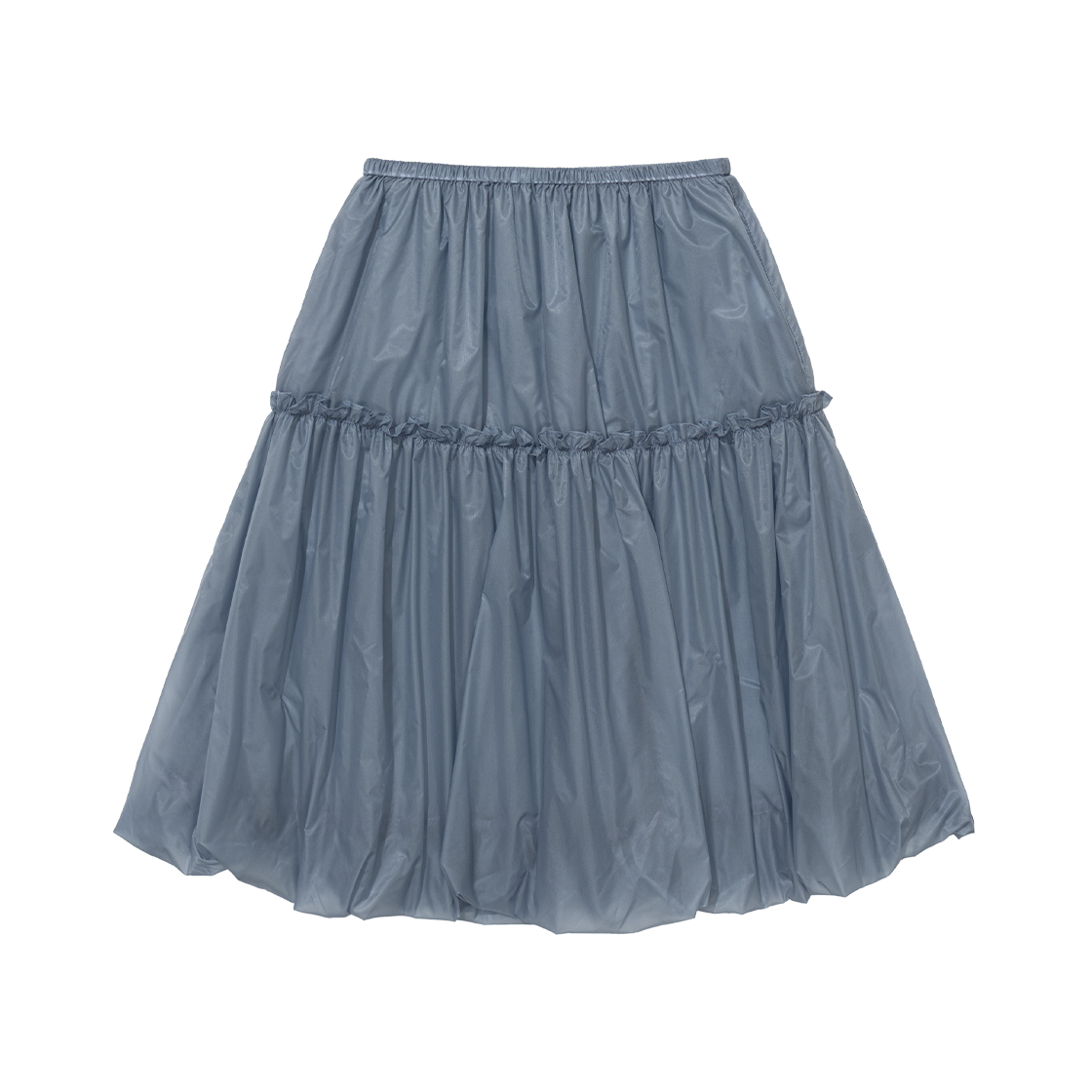 어글리쉐도우 샤이닝 펌킨 미디 스커트 블루(UGLYSHADOW Shining Pumpkin Midi Skirt Blue) - 1