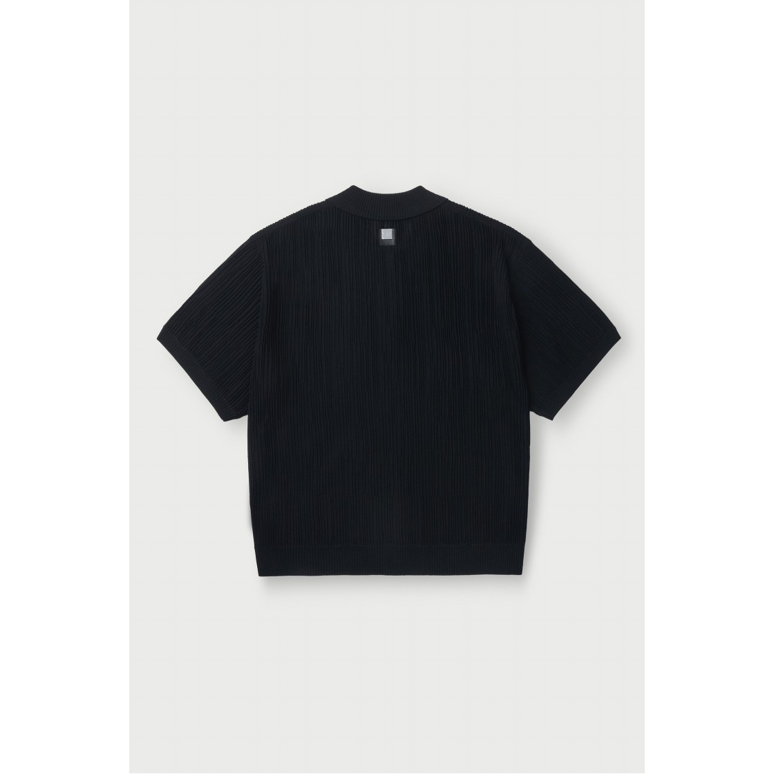이로 스플리츠 니트 플리츠 반팔 셔츠 블랙(Iro Spleats Knit Pleats Short Sleeve Shirt Black) - 4