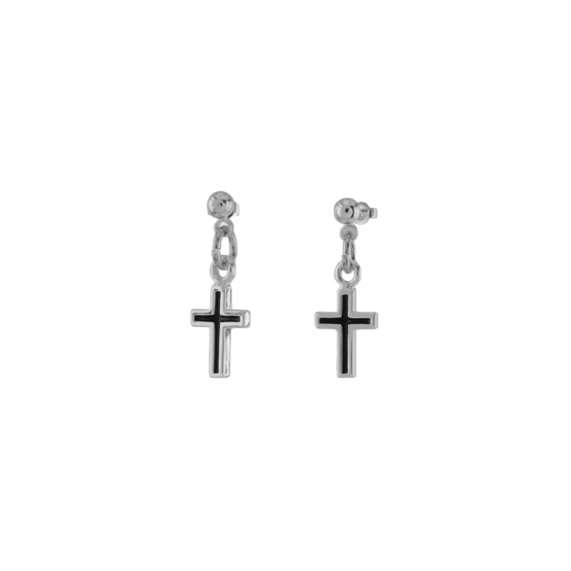 NONENON-274 Nonenon Mini Epoxy Cross Earring