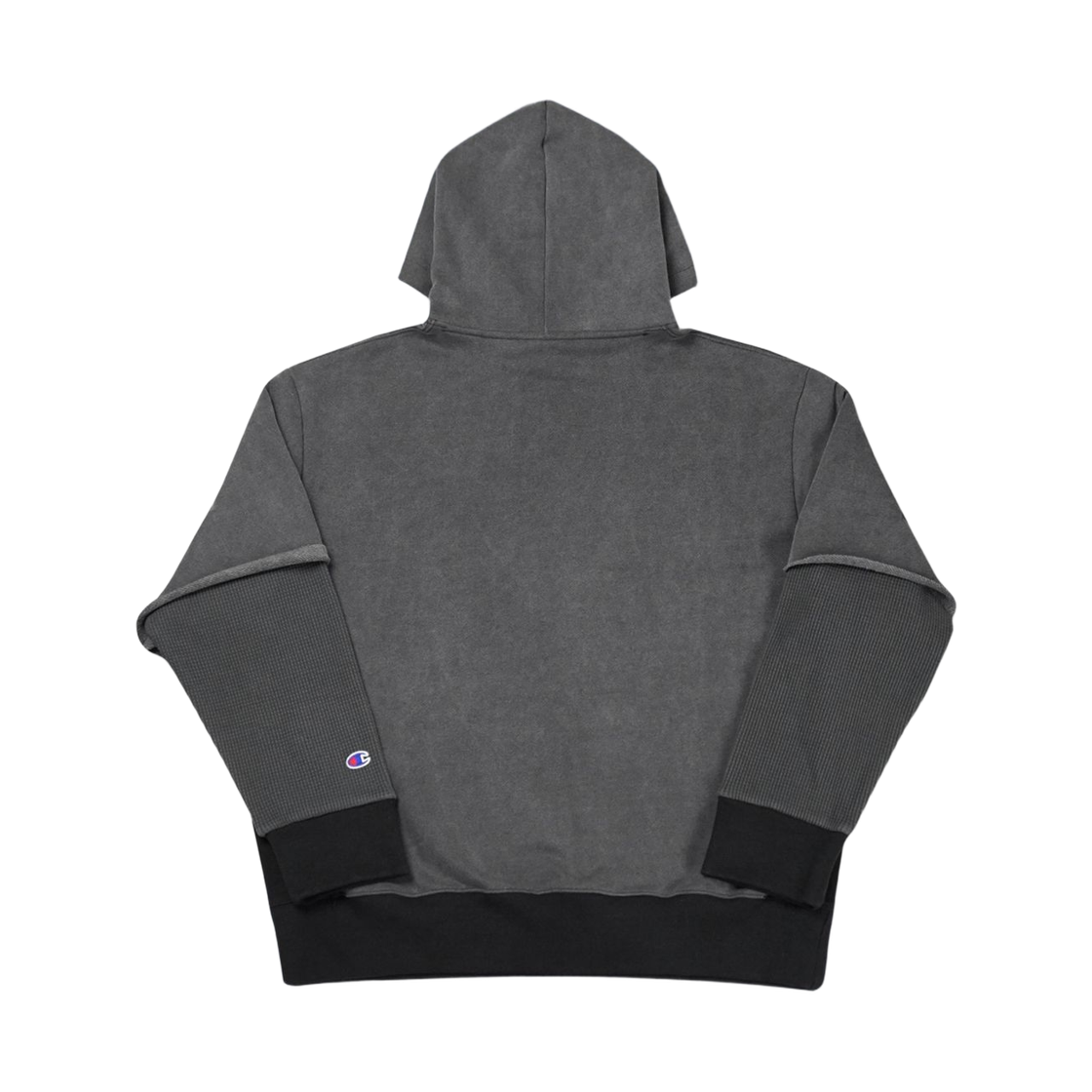 챔피온 x 다크룸 스튜디오 헤비웨이트 레이어드 후드 티셔츠 차콜(Champion x Darkr8m Studio Heavyweight Layered Hooded T-Shirt Charcoal) - 2
