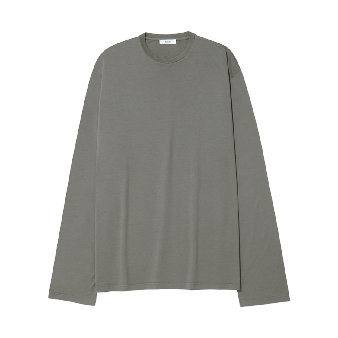 리에르 라운드넥 코튼 저지 롱슬리브 티셔츠 카모시오(Rier Roundneck Cotton Jersey Long Sleeve T-Shirt Camoscio)