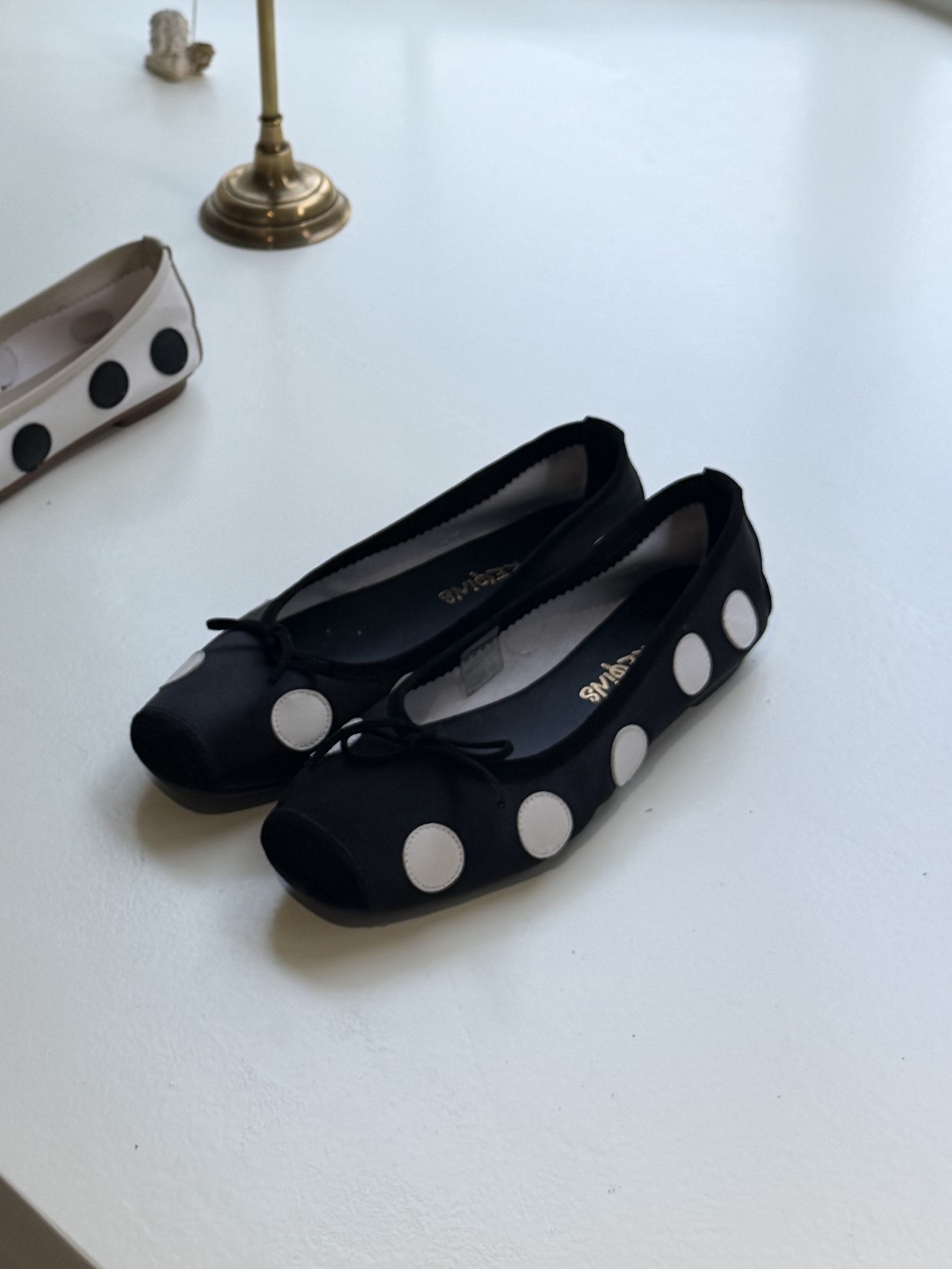 Hai Women Harmony Ballerinas Black And White Polka Dots - 26SS 착용 스타일 - 2