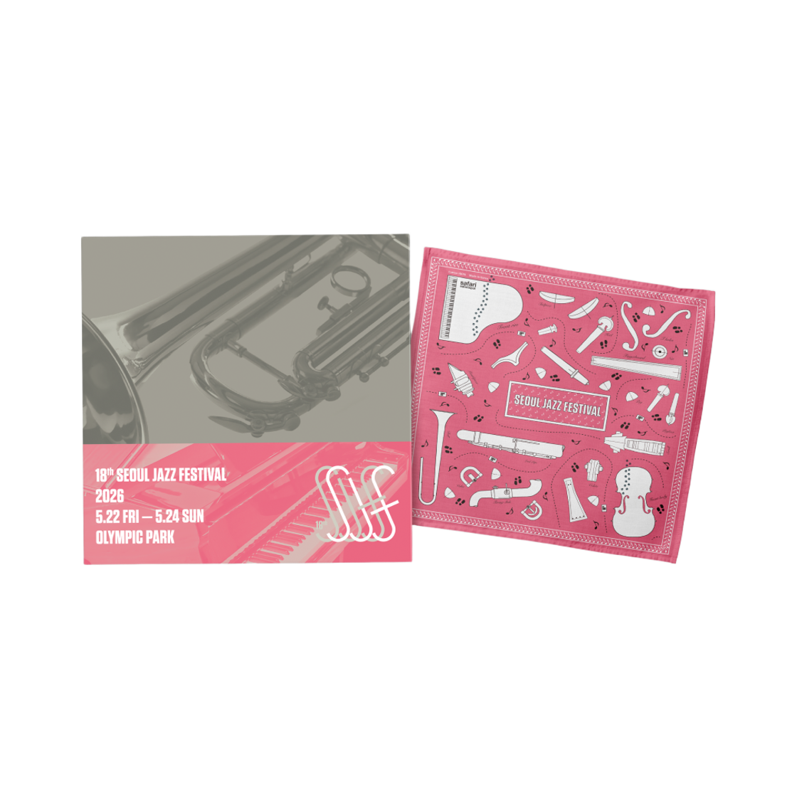 ์์ธ์ฌ์ฆํ์คํฐ๋ฒ ๋ฐ๋ค๋ - ์
๊ธฐ ํํฌ(SJF Bandana - Instrument Pink)