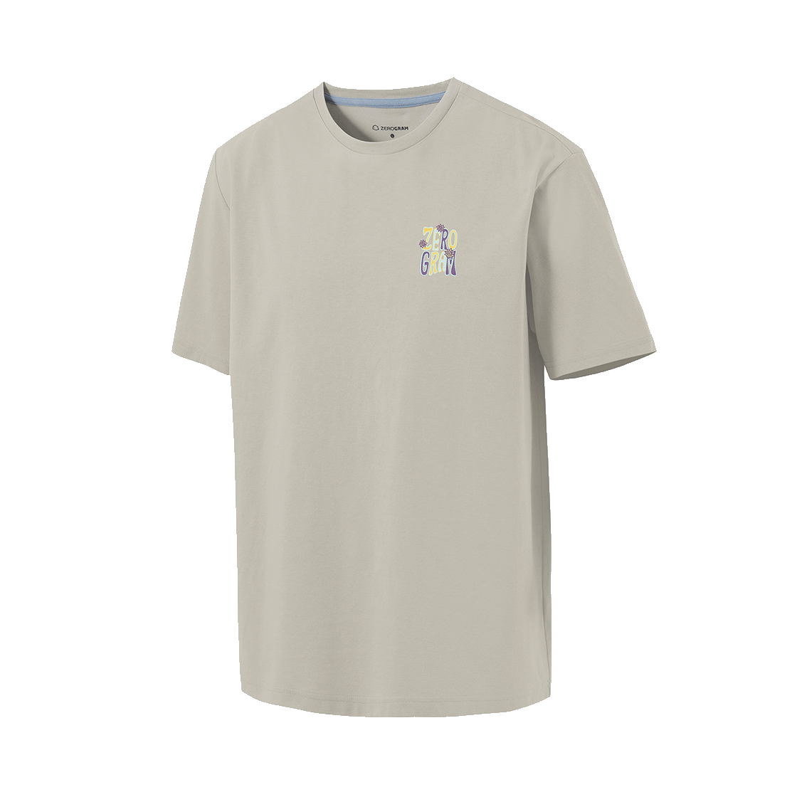 제로그램 SOLAR TRAIL Sorona 백그래픽 반팔 티셔츠(ZEROGRAM Solar Trail Sorona Back Graphic SS Beige) - 2